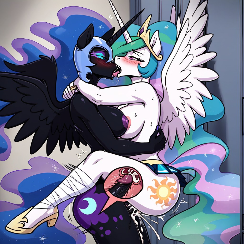 Leg Wraps, White Body, Locker Room Furry AI Porn