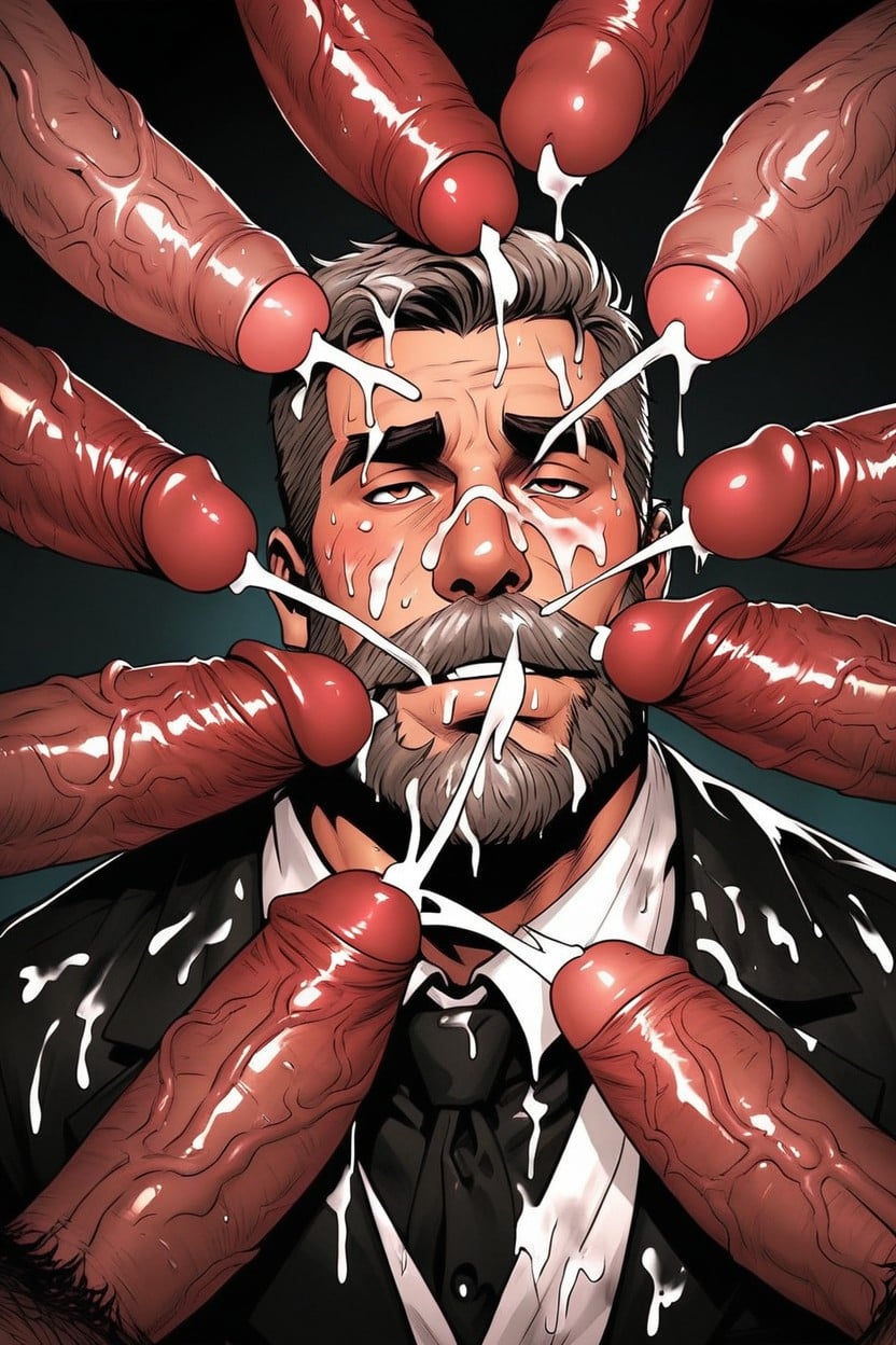 Daddy, 18+, Many Dicks AI Gay Porn