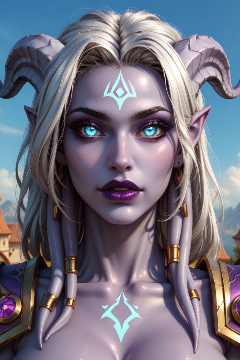 Detailed Face, Juicy Lips, Close View AI Porn