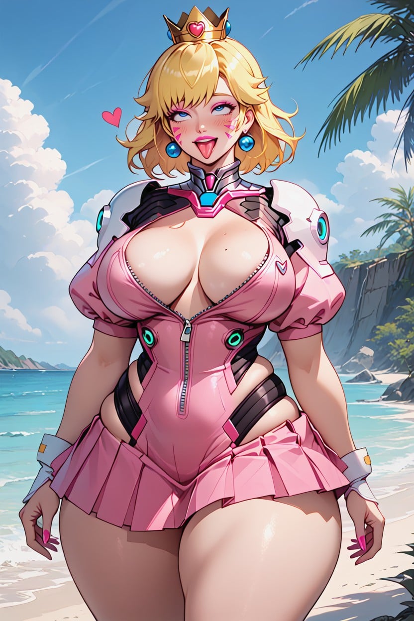Standing, Slut Face, Front View AI Porn