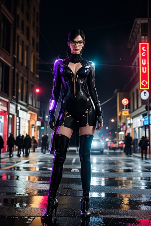 Standing Firm Near Drones, Standing, Bayonetta From Bayonetta AI Porn