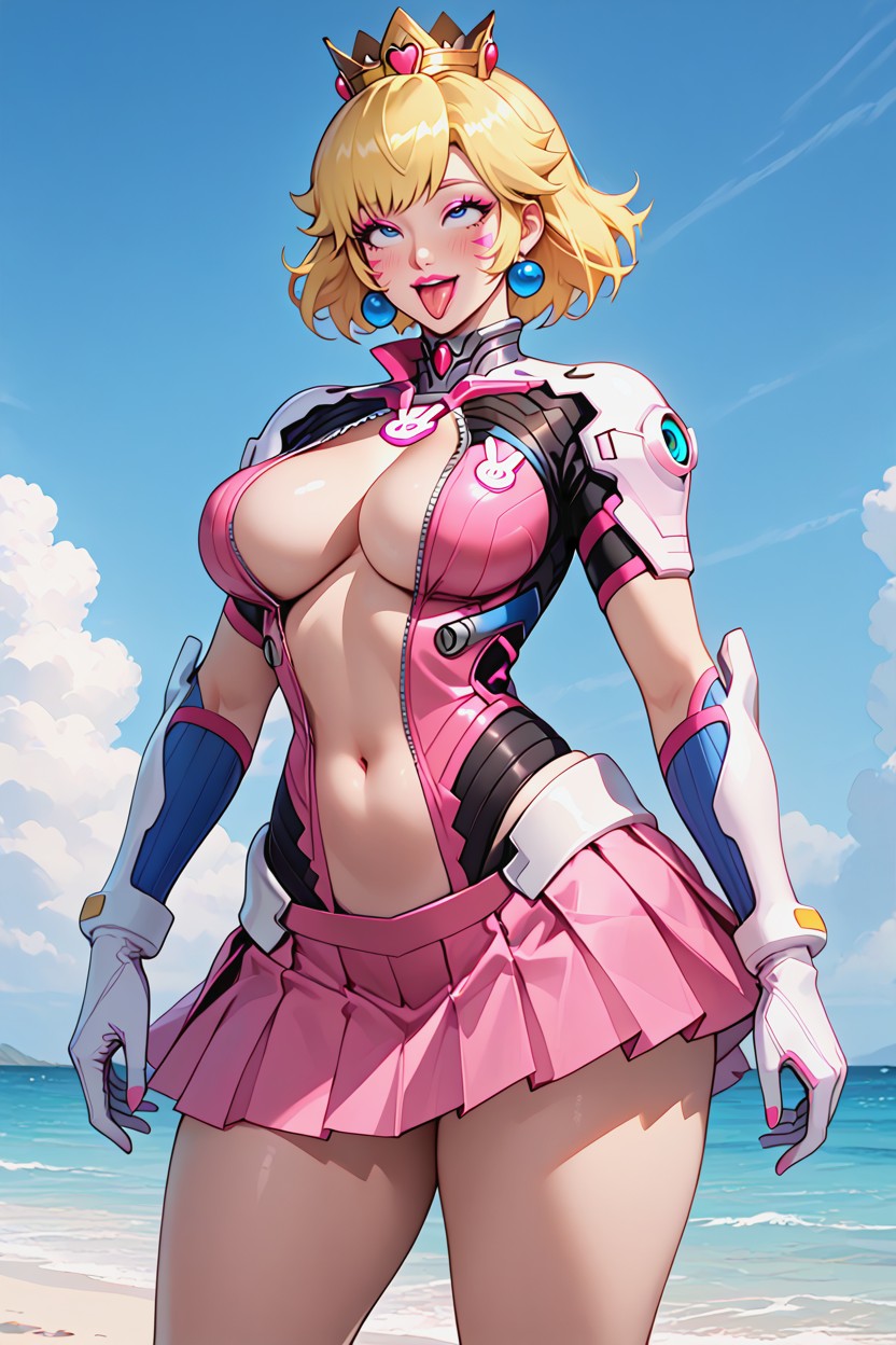 Breast Expansion, Pink Eyeshadow, Happines AI Porn