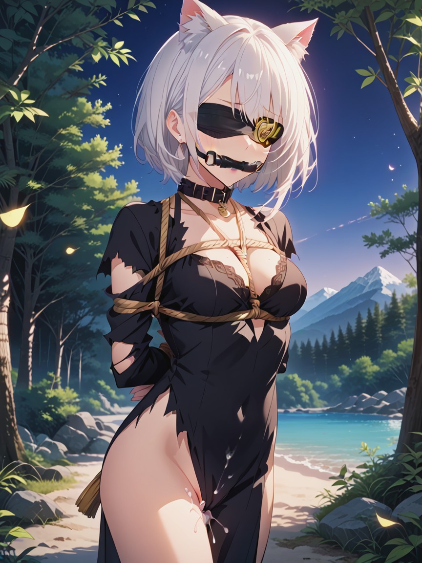 Beautiful Face, Cum In Pussy, Forest Hentai AI Porn