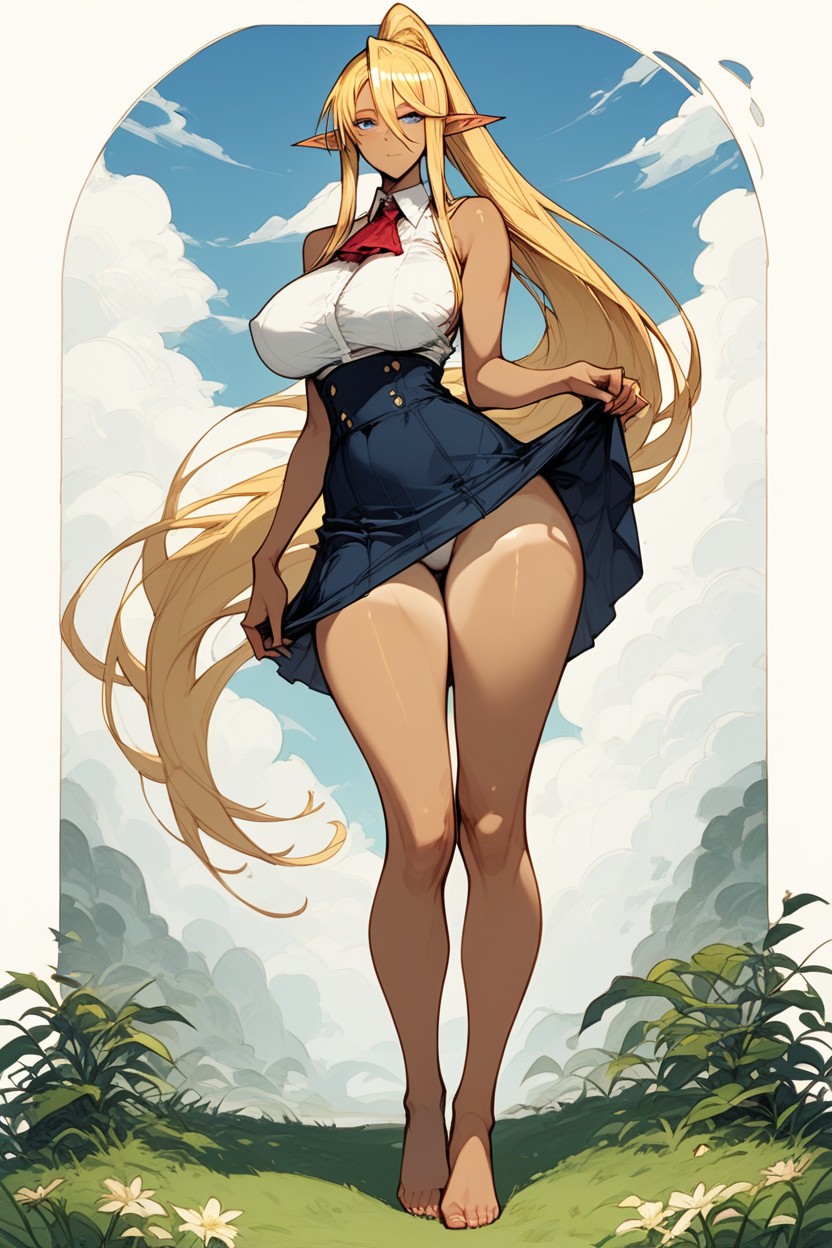Centorea Shianus From Monster Musume, Solo, White Shirt Furry AI Porn