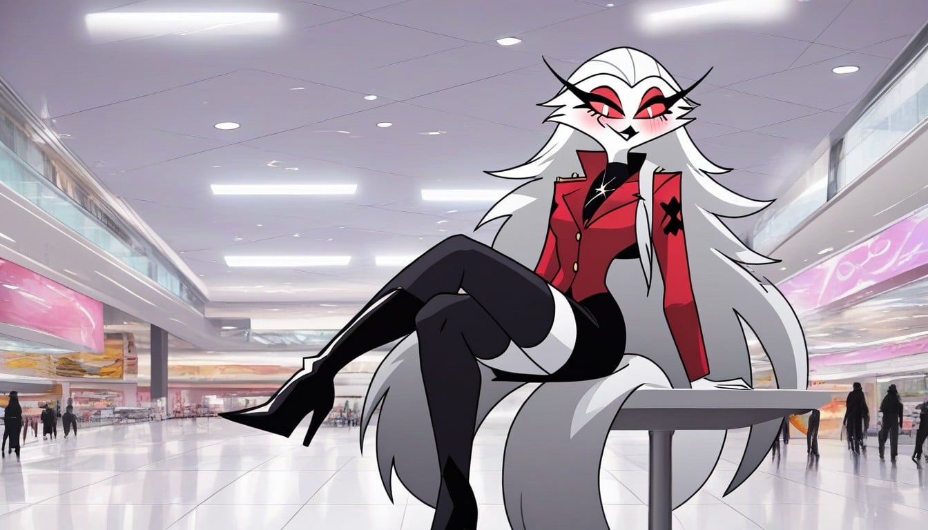 Perfect Anathomy, 25+, Black Red Jacket Furry AI Porn