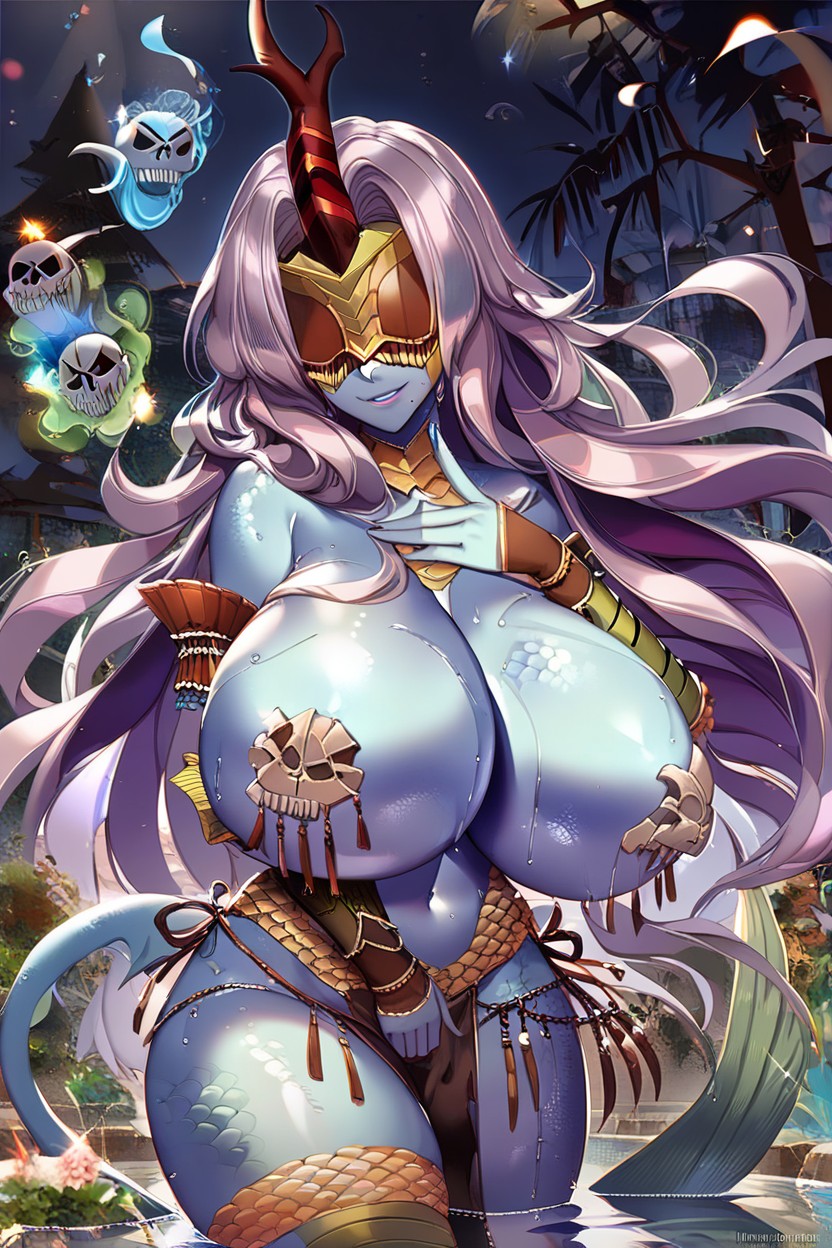 Blue Skin, "kindred", Huge Ass AI Porn