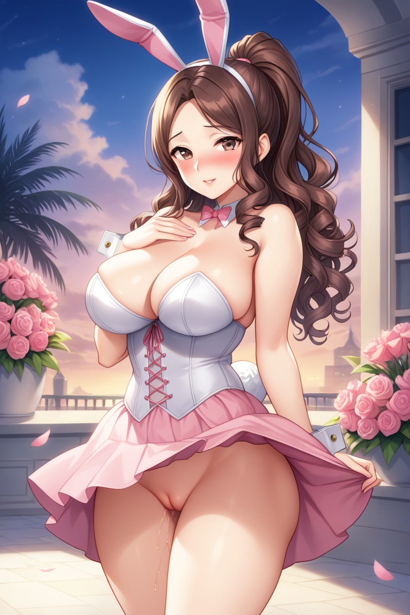 Looking At Viewer, Front View, Brown Eyes Hentai AI Porn
