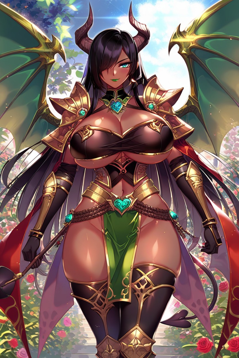 Viking, Voluptuous, Black Hair Hentai AI Porn