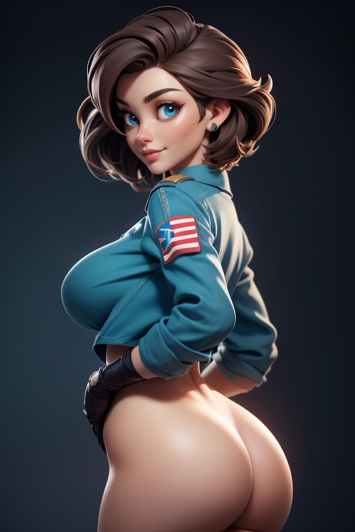 Super Punk Rock Style Hair, Perfect Body, Tall Hentai AI Porn