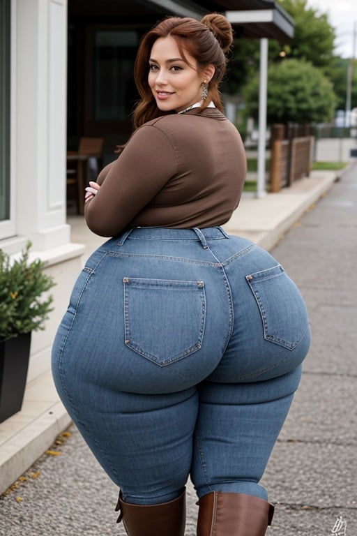 Long Hair, Large Hips, Woman AI Porn