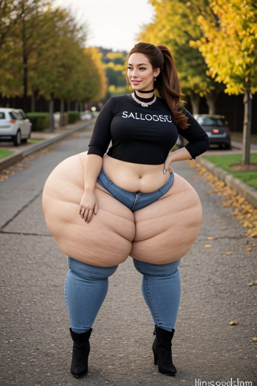 Wide Hips, Large Hips, Seductive AI Porn