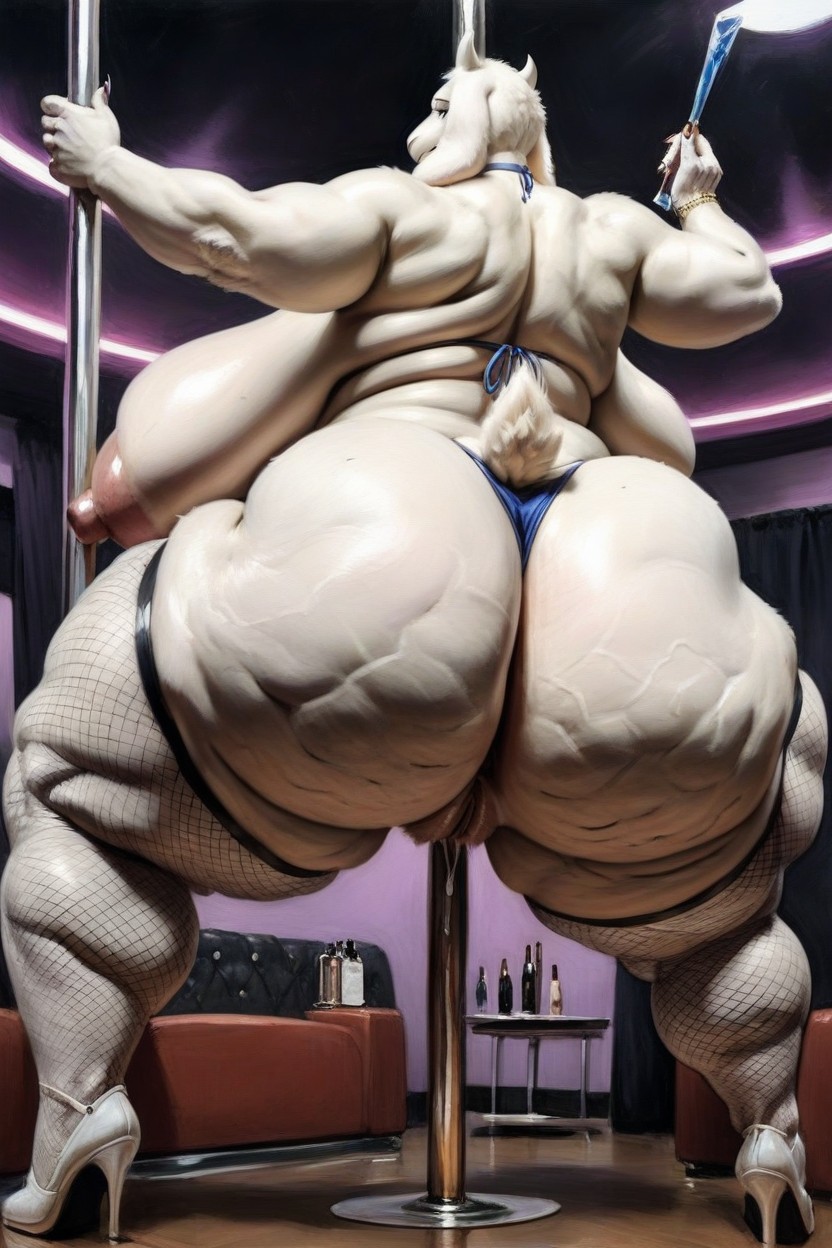 Rear View, Round Ass, Thick Legs Furry AI Porn