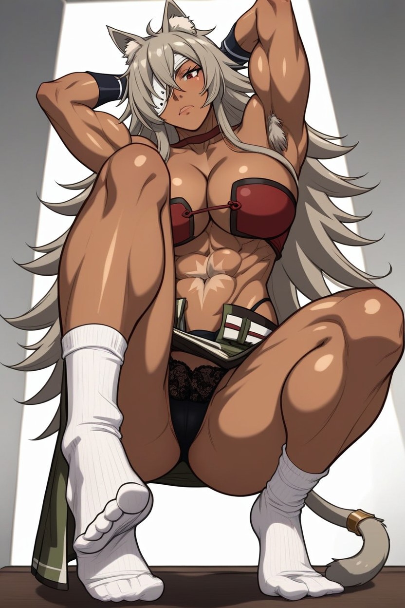 Black Panties, Uniform, Knee High Socks Hentai AI Porn