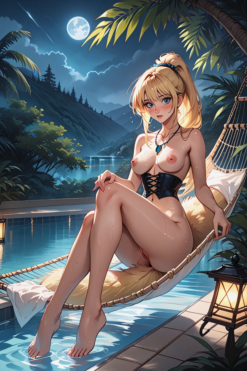 Large Eyes, Blue Emerald, Long Tail Hentai AI Porn
