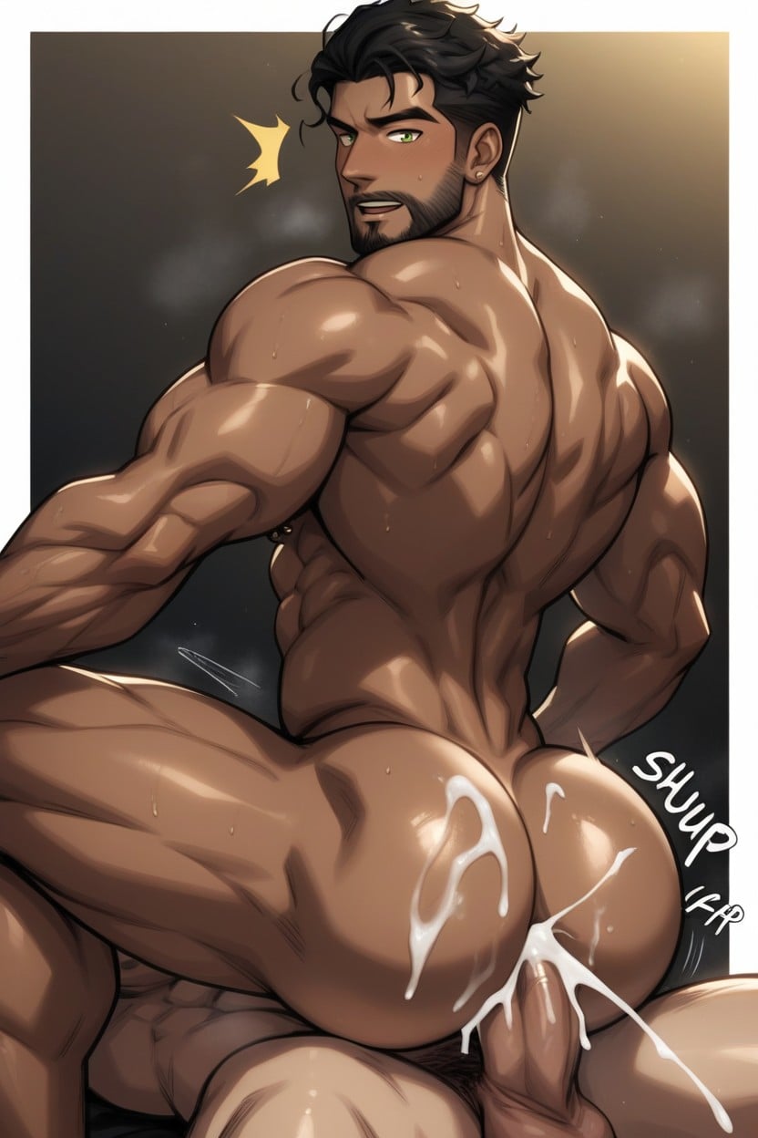 Tan Skin, Gay, Trim Waist AI Gay Porn