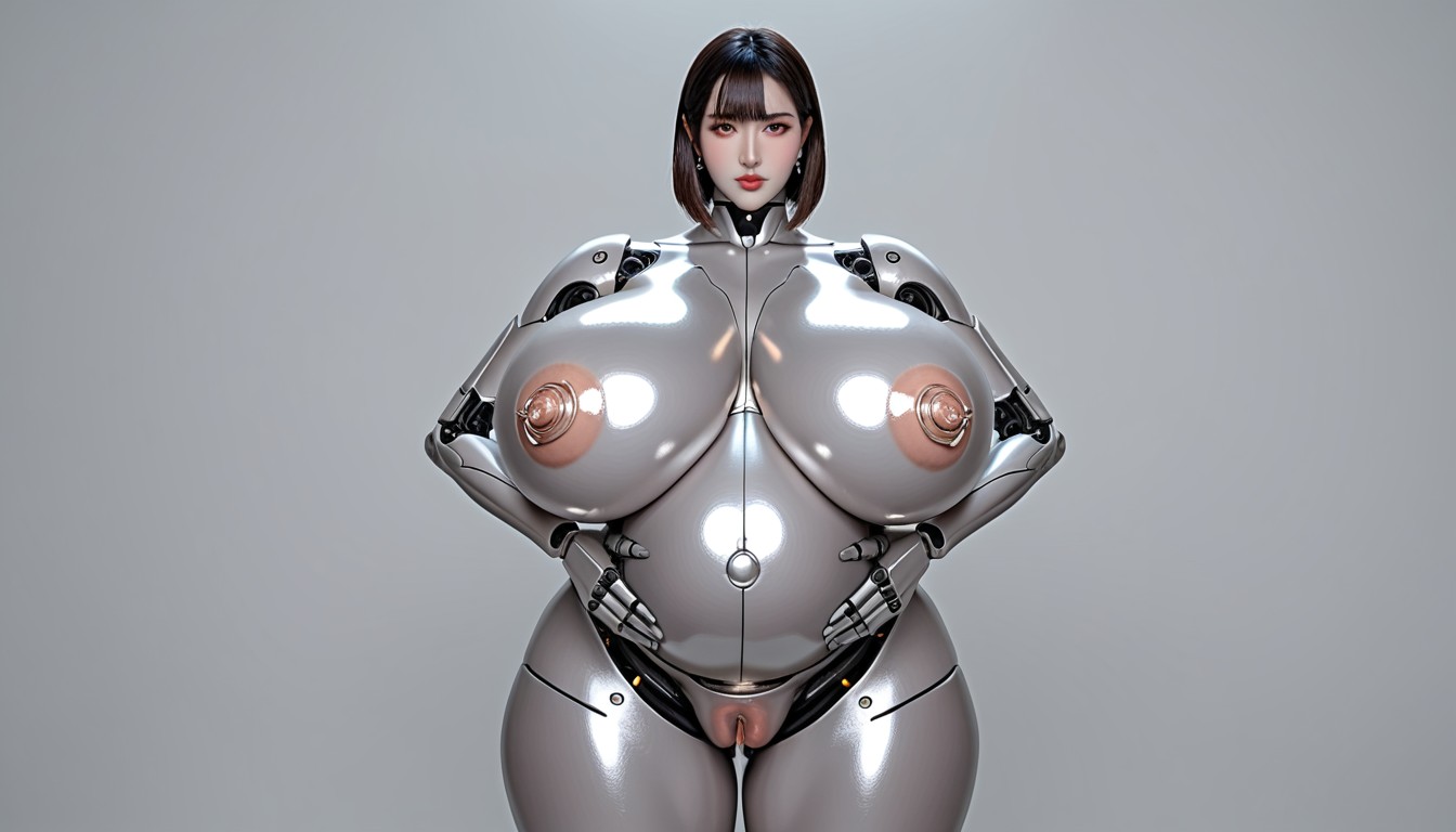 Silicone Tits And Vagina, Robot Arms, Wet Pussy Porno asiático IA
