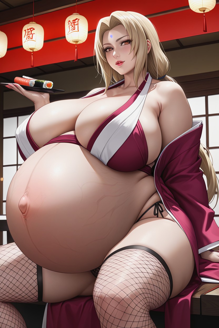Kimono, 25+, Magenta Kimono Hentai AI Porn