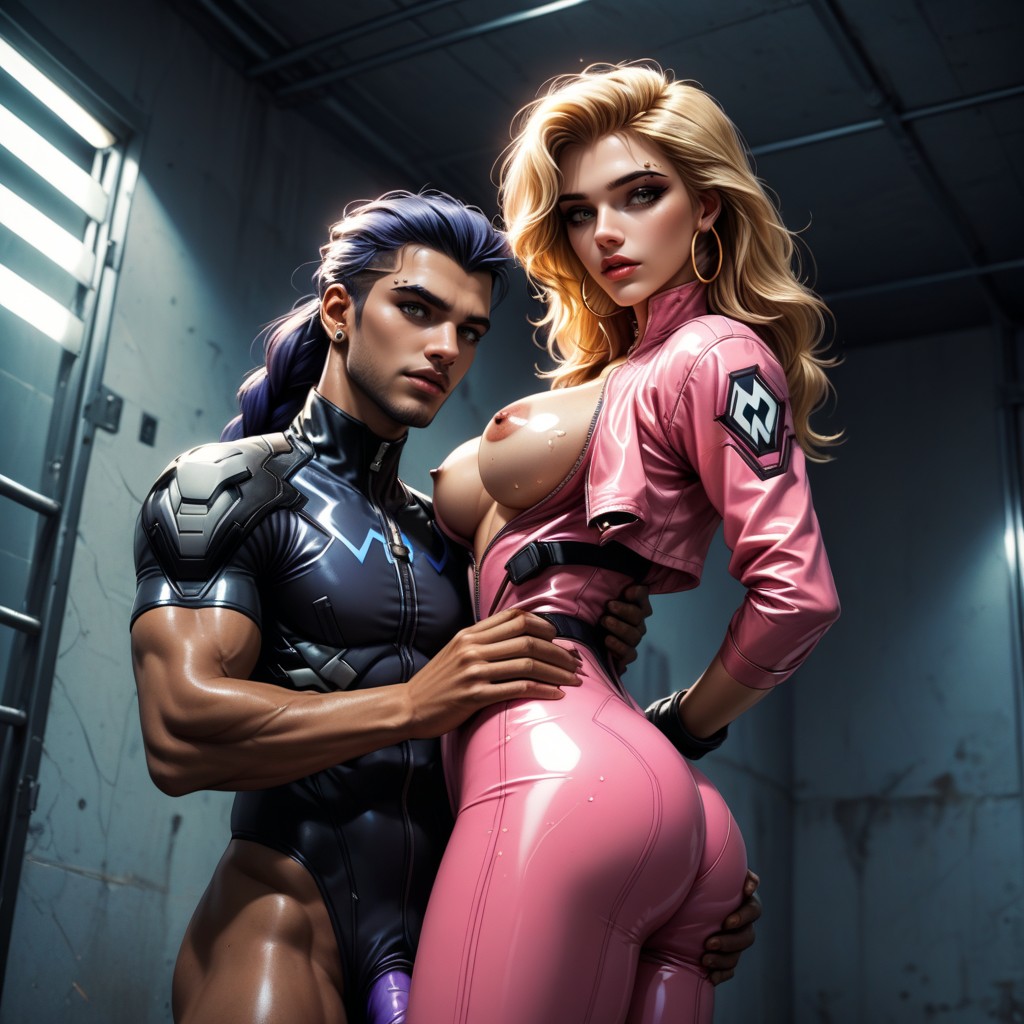 Hoop Earrings, Ripped Costume, Arms Tattoo AI Porn