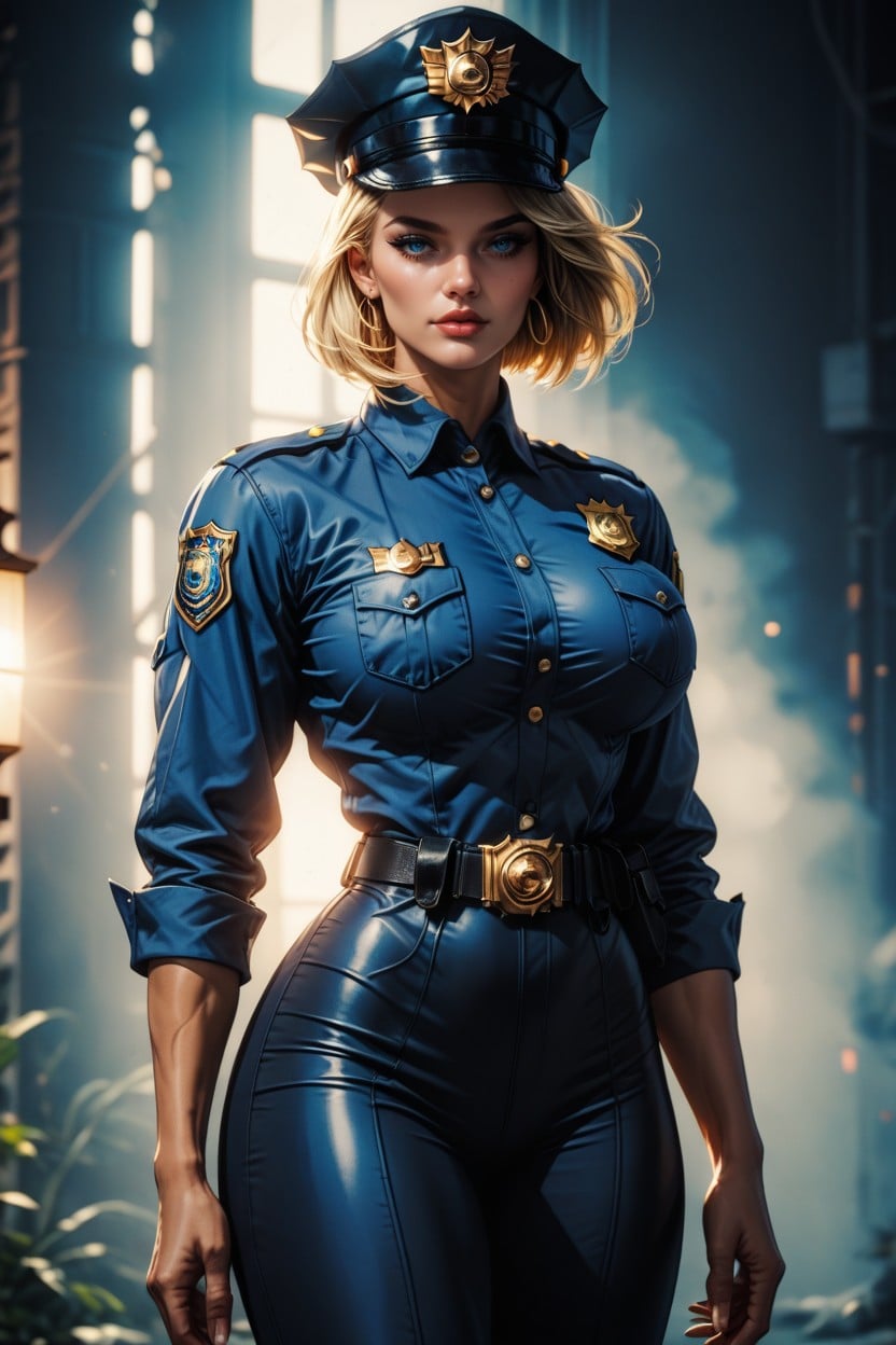 Massive Round Butt, Add Details, Shiny Blonde Hair AI Porn