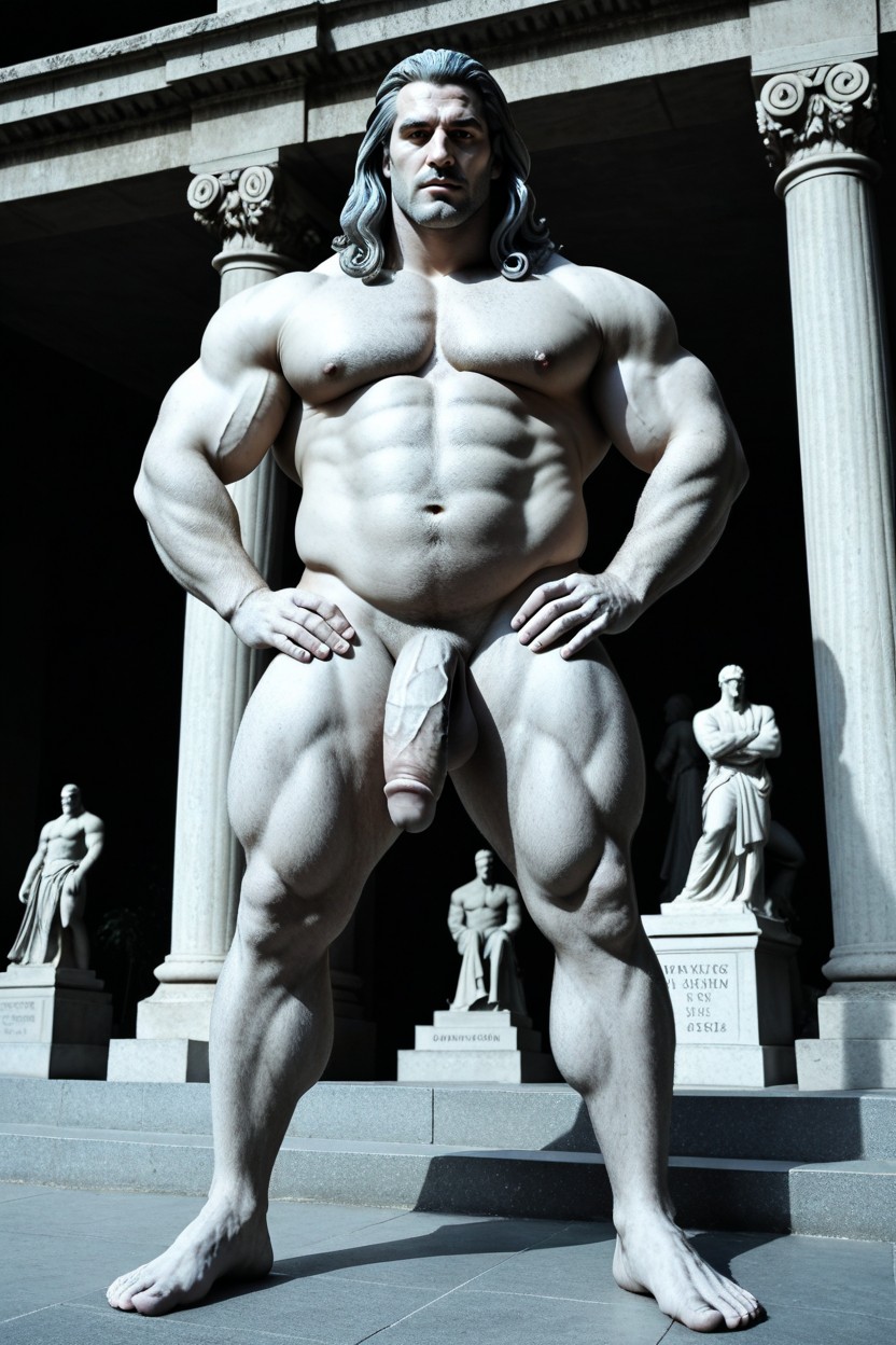 Night, Muscular, Hands On Hips AI Gay Porn