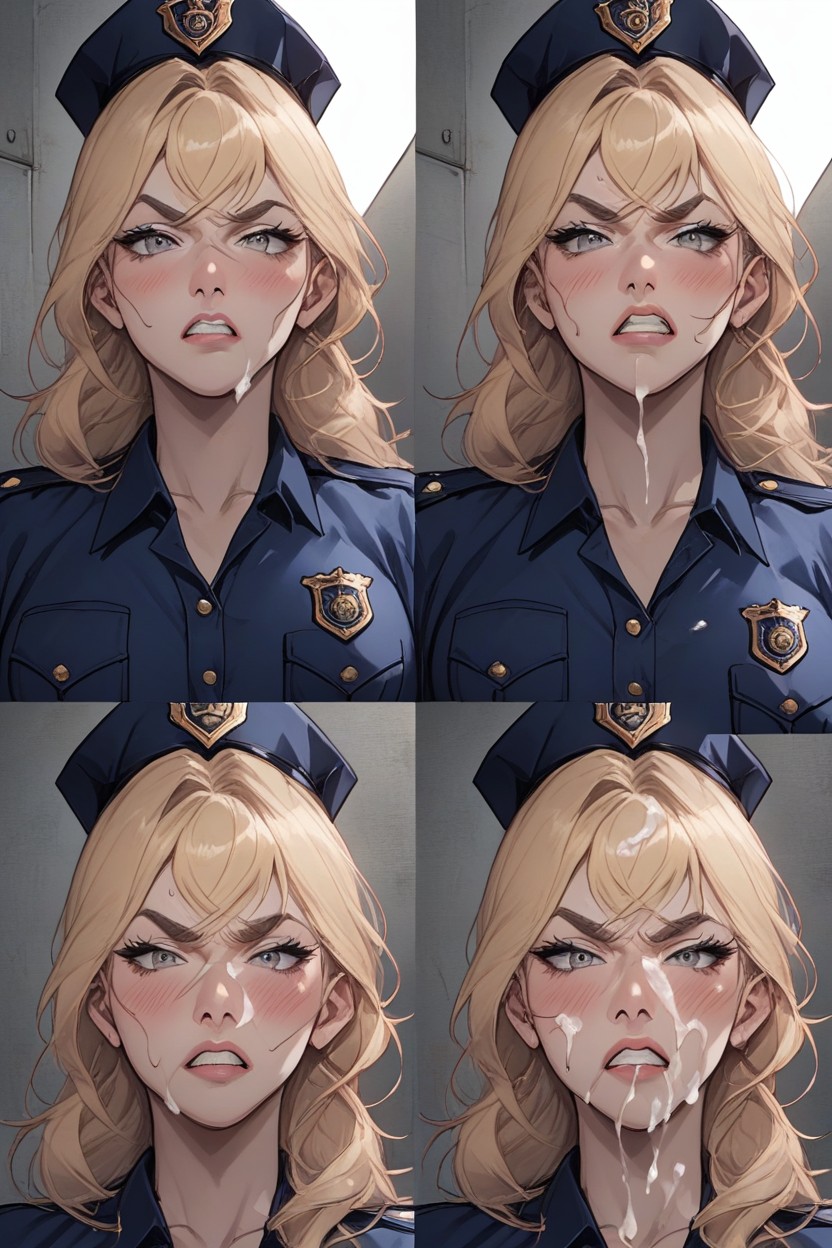 Crossed Bangs, Tied Arms With Chain Above Head, Perfect Eyes Hentai AI Porn