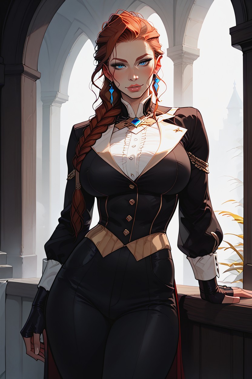 Long Eyelashes, Perfect Eyes, Huge Breasts Hentai AI Porn
