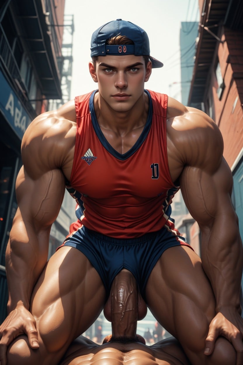 Hard Anal Sex, Frat, Backwards Hat AI Gay Porn