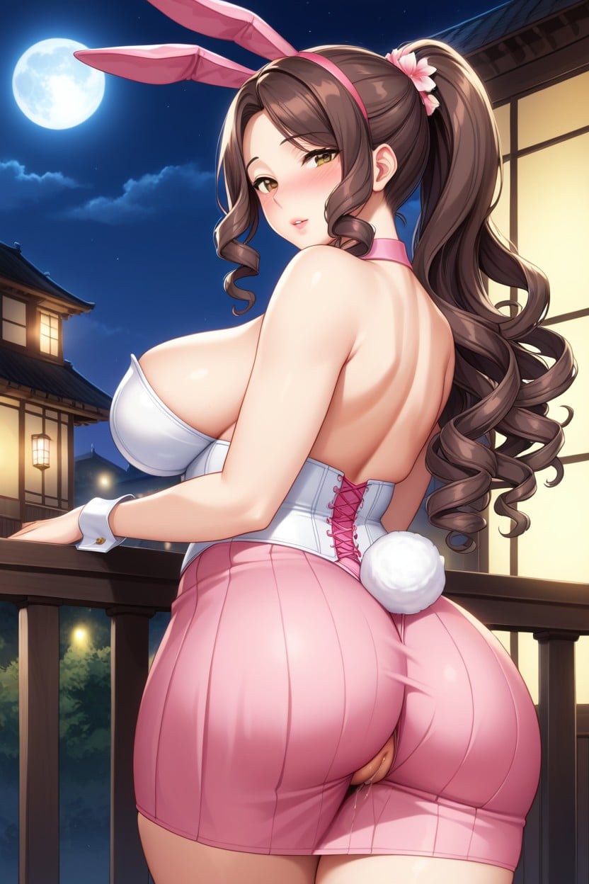Corset, Female Masturbation, Exposed Thighs Hentai AI Porn