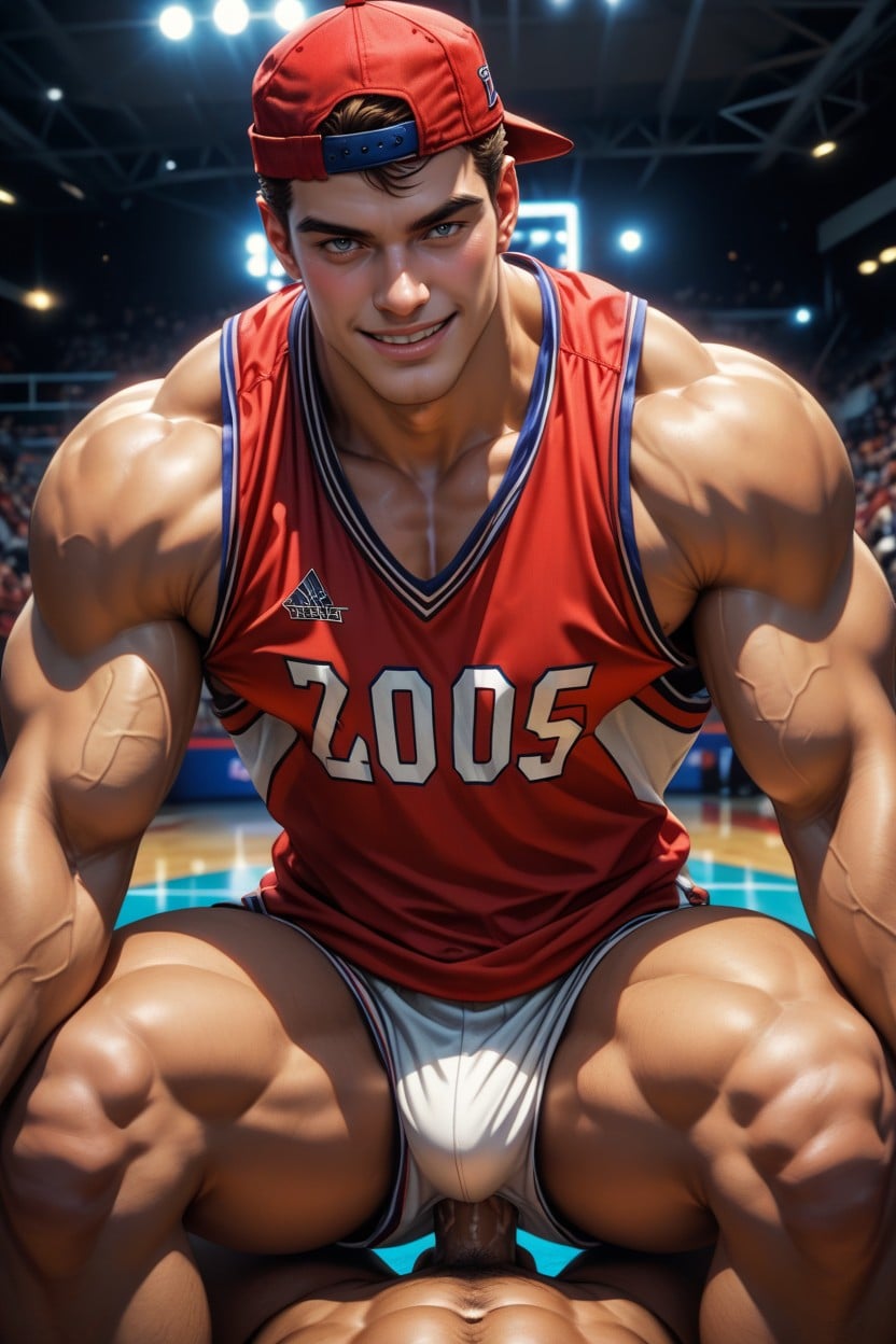 Male Genitals Only Looking At Viewer Side View, Fit, Bottom Is AI Gay Porn