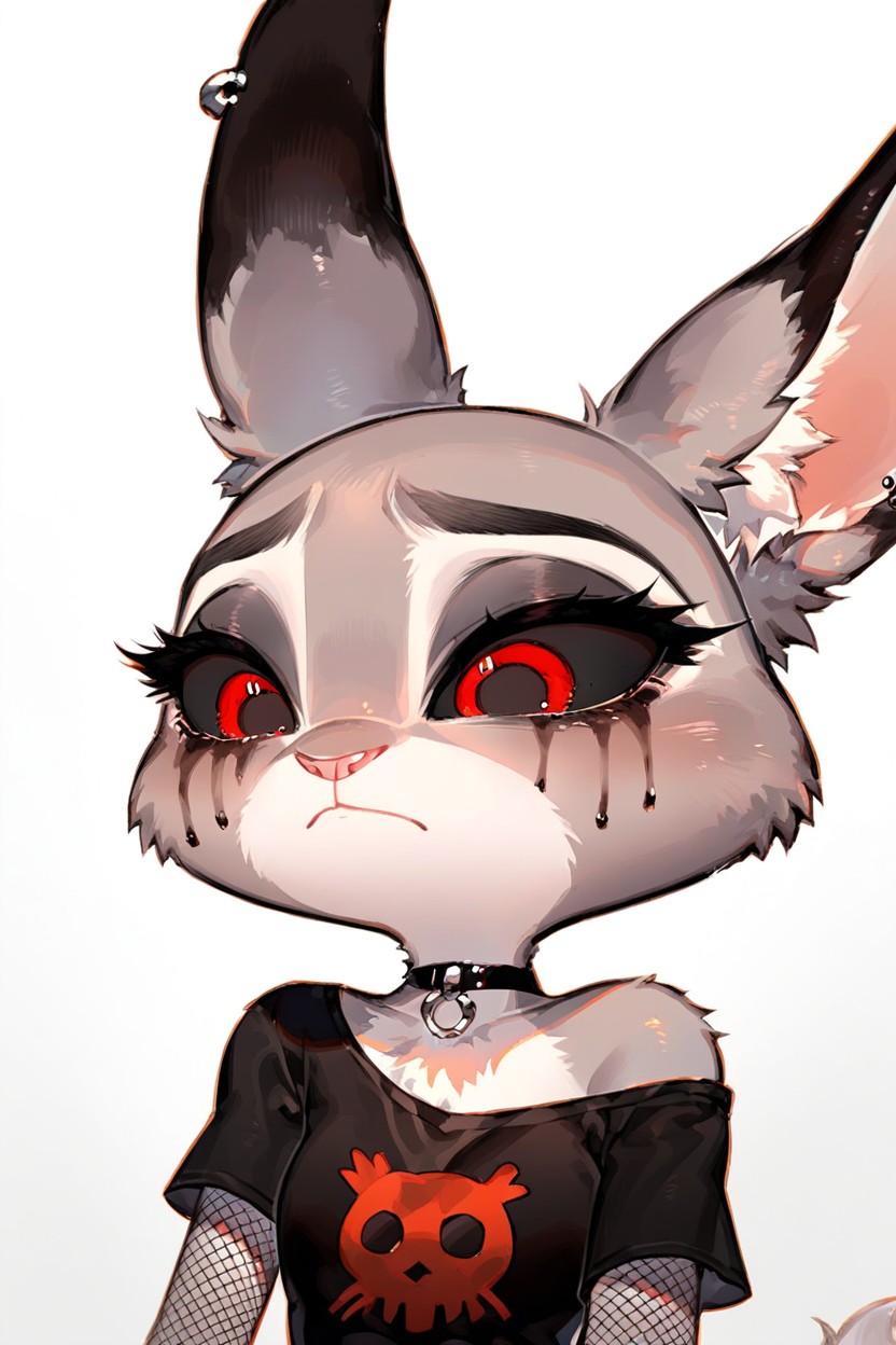 Emo, Shy, Goth Furry AI Porn