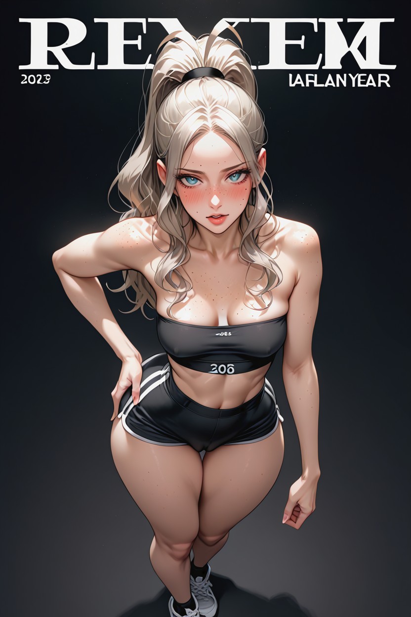 Skin Tight Gym Shorts, Small Breasts, Hilda From Pokmon AI Porn