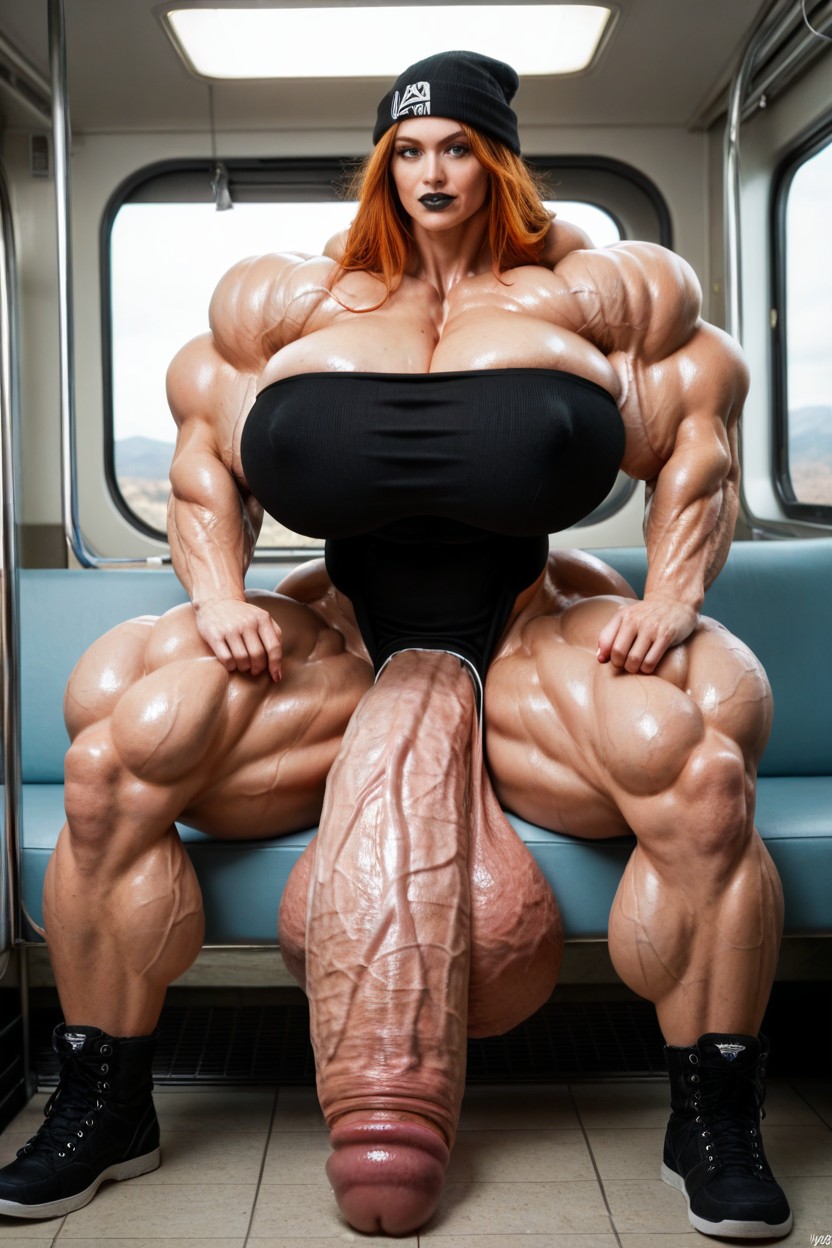 Nordic Tattoos, Oiled, Amazon Body Porno IA transsexuelle
