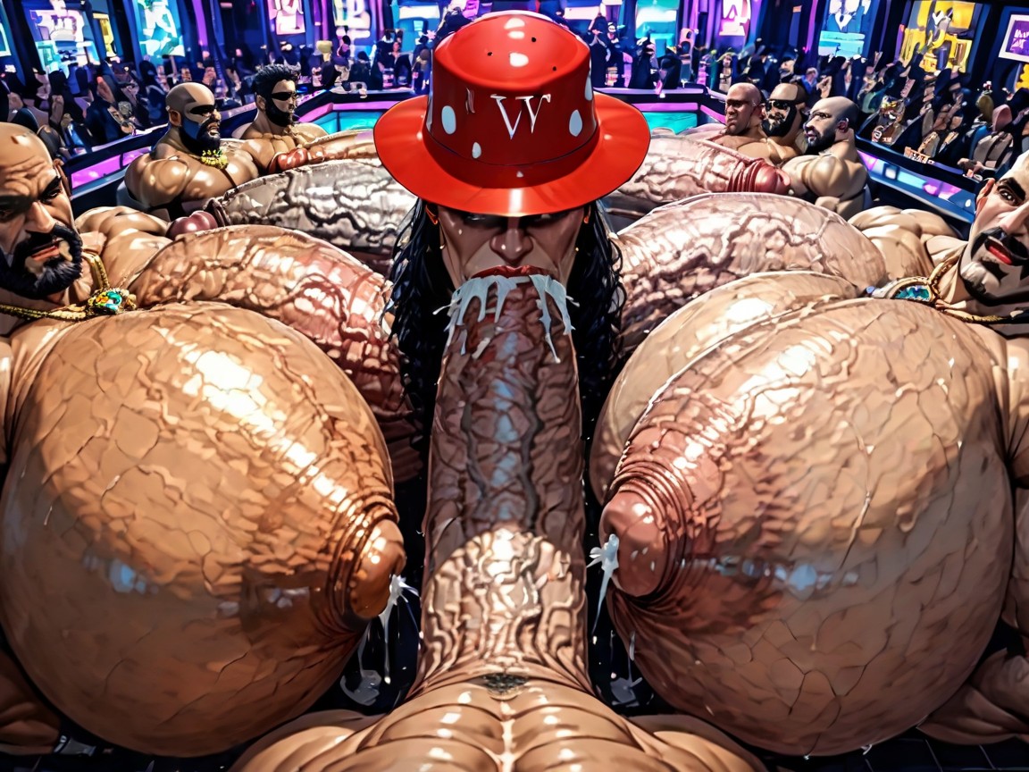 Tongue Out, Wide Angle, Focus Under Boob AI Gay Porn