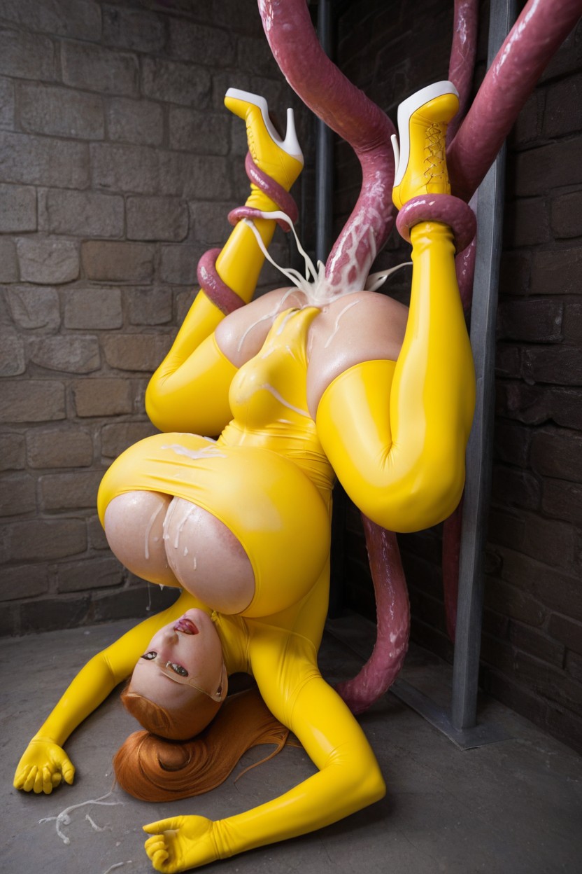 Beautiful Face, Stomach Bulge, Tentacles AI Porn