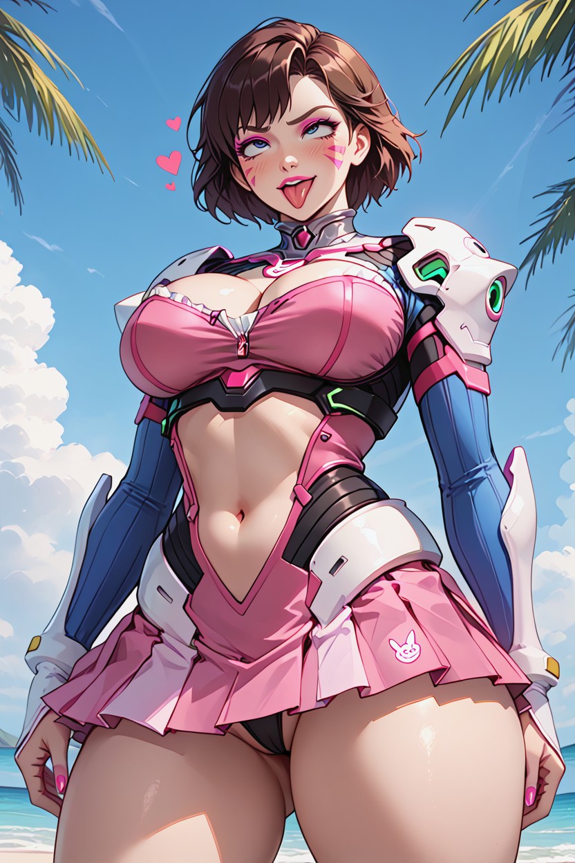 Happines, Pink Eyeshadow, Big Ass AI Porn