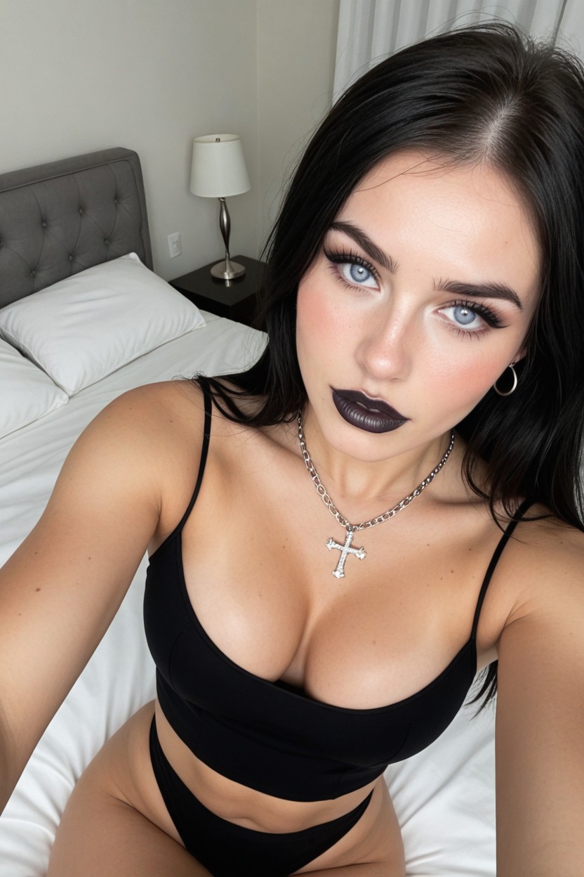 High Definition, Sexy Lips, Bed AI Porn