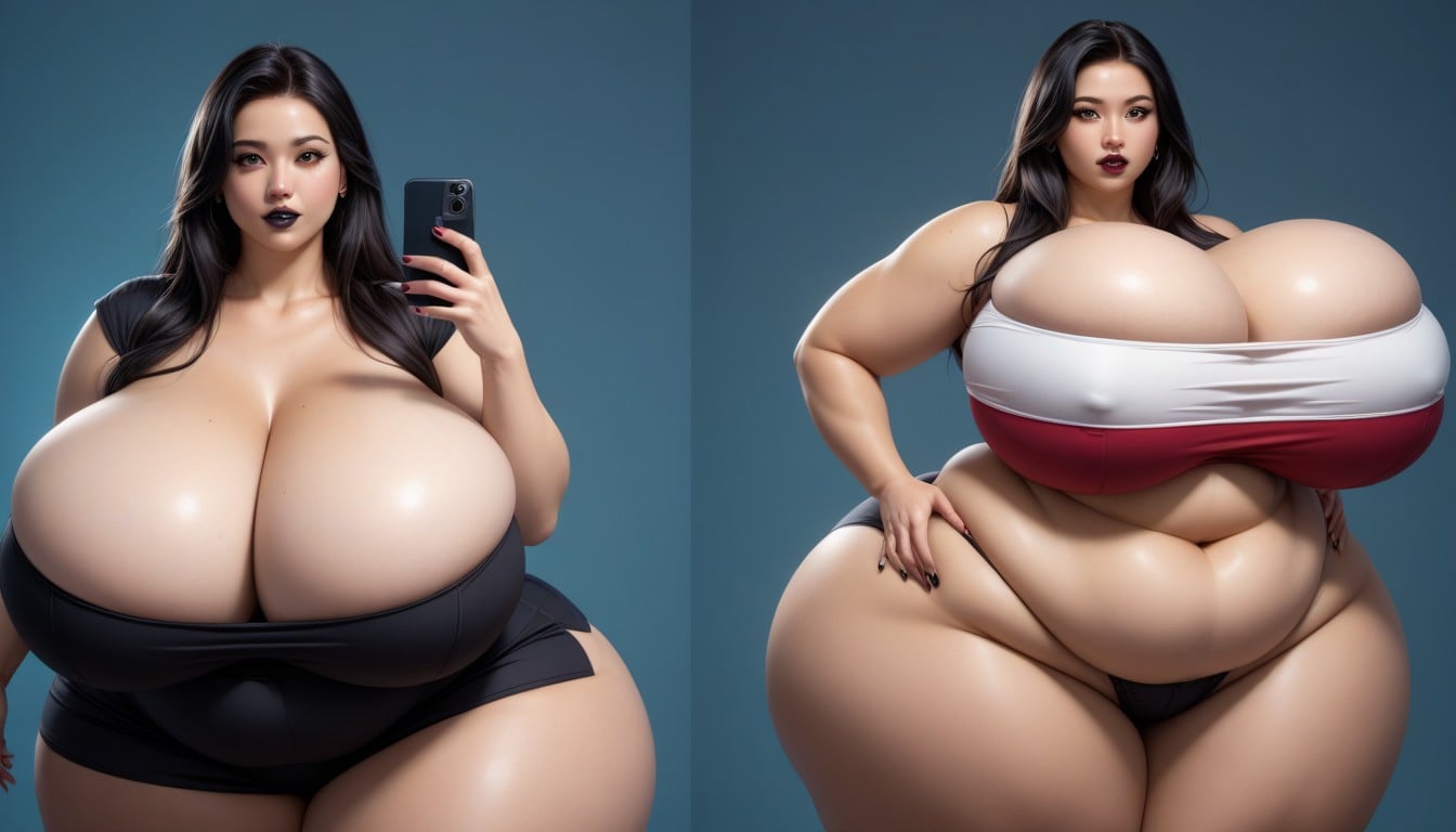 Hyper Ultra Mega Fat Ass, Multiple Views, Hyper Mega Fat Ass Expansion BBW AI Porn