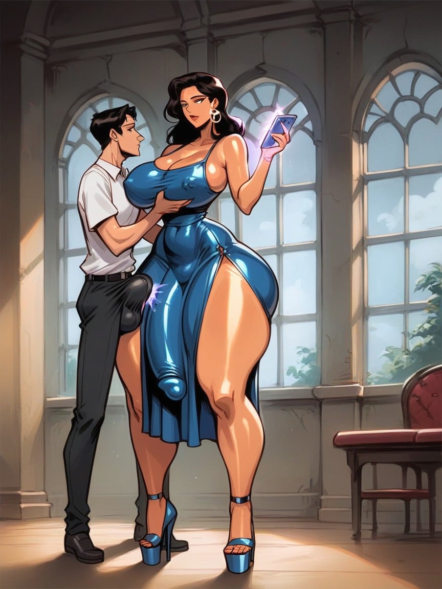 Full Body, Expressionless, Extremely Large Ass Hentai AI Porn