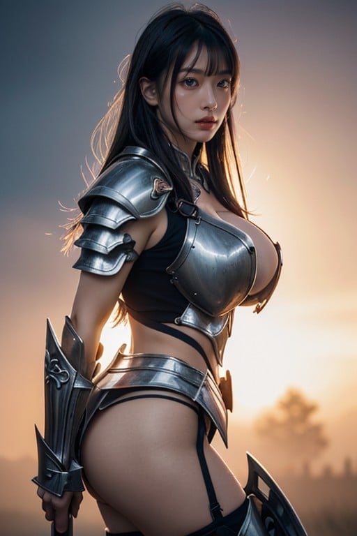 Muscular Abs, Three Kingdoms Era Chinese Warrior, Fit Body Asian AI Porn