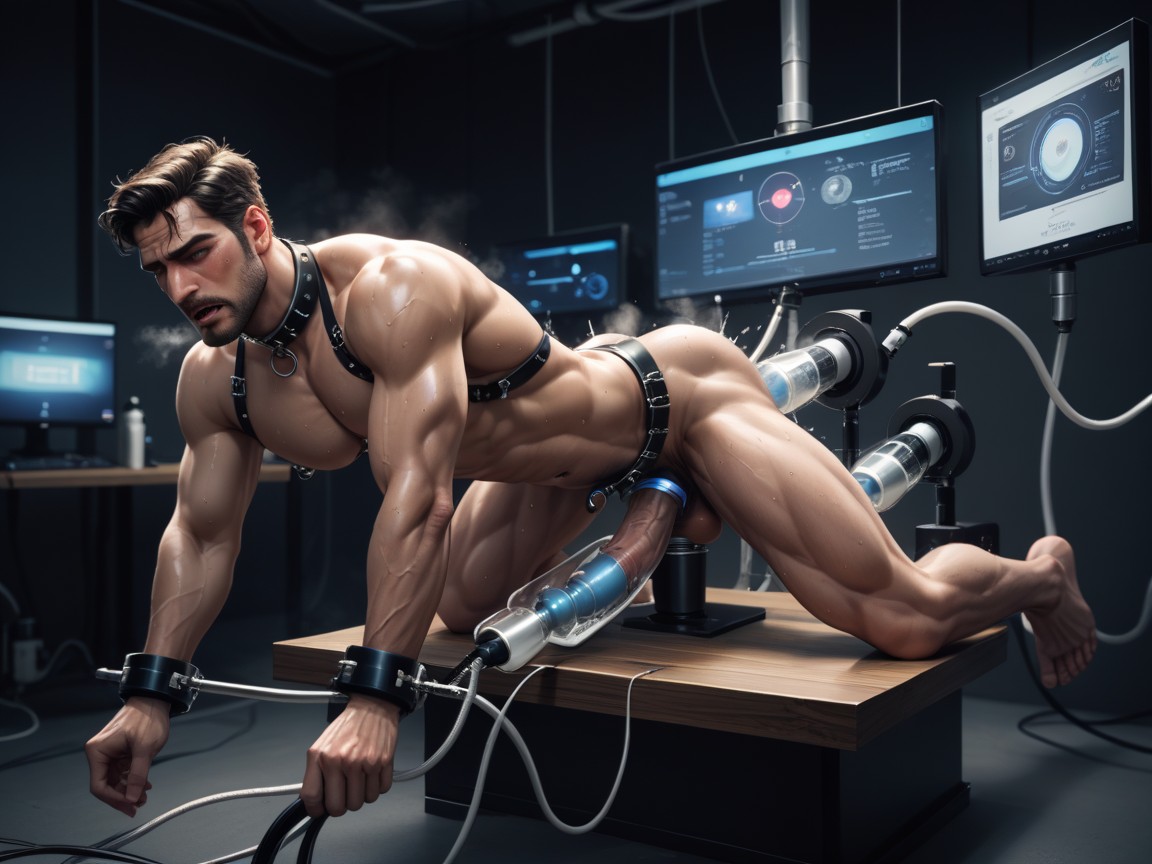 Orgasm, Latex Top, Collar AI Gay Porn