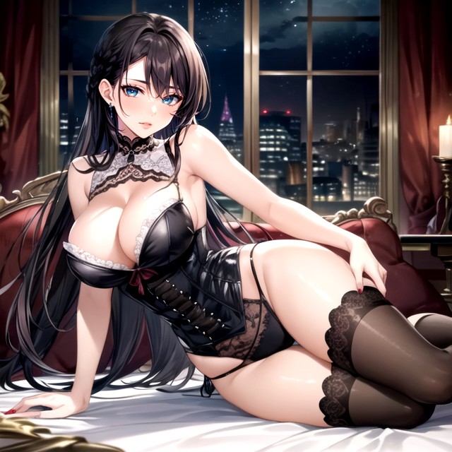 Carmin Lips, Steampunk, Laying On Couch Hentai AI Porn