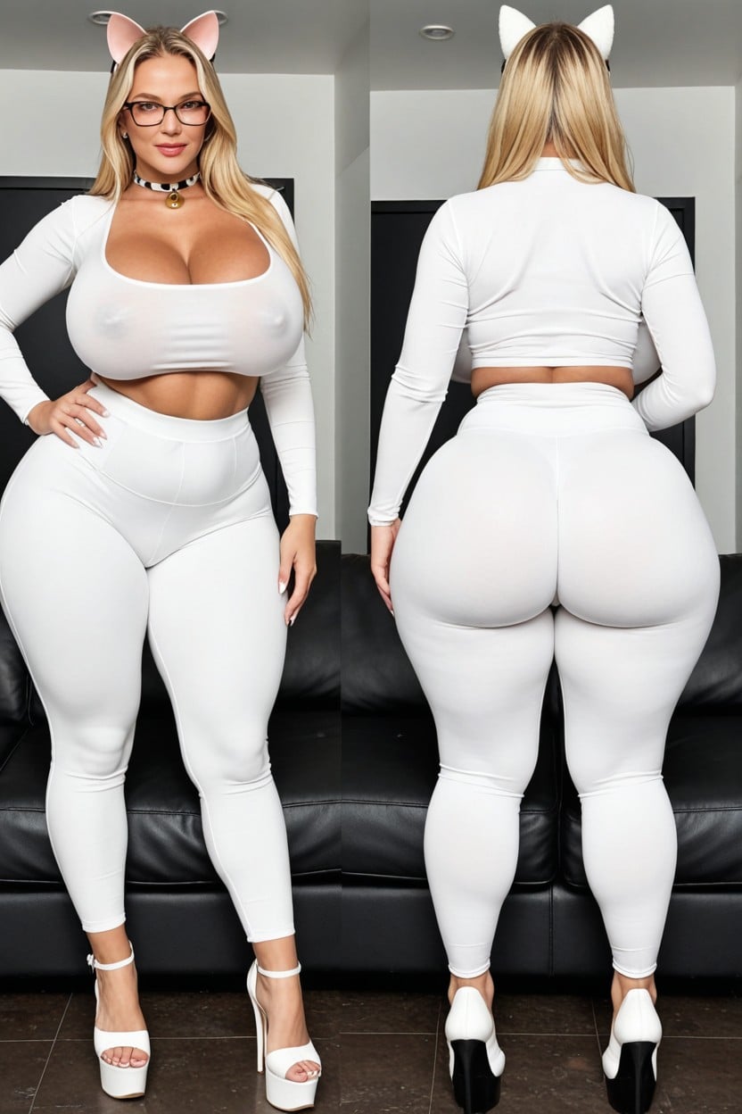 Huge Bubble Butt, Curvy, Brazilian AI Porn