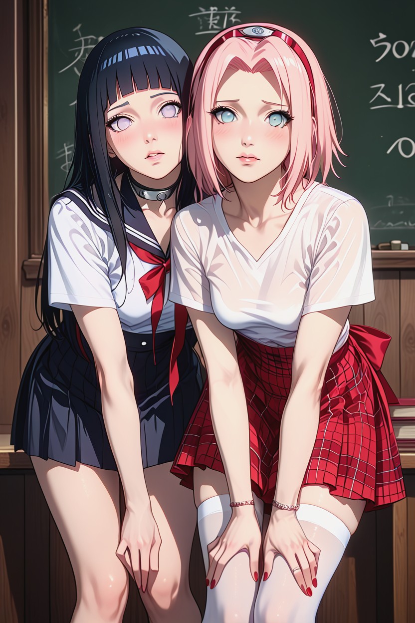 Detailed Face, Embarrassed, Front View Hentai IA