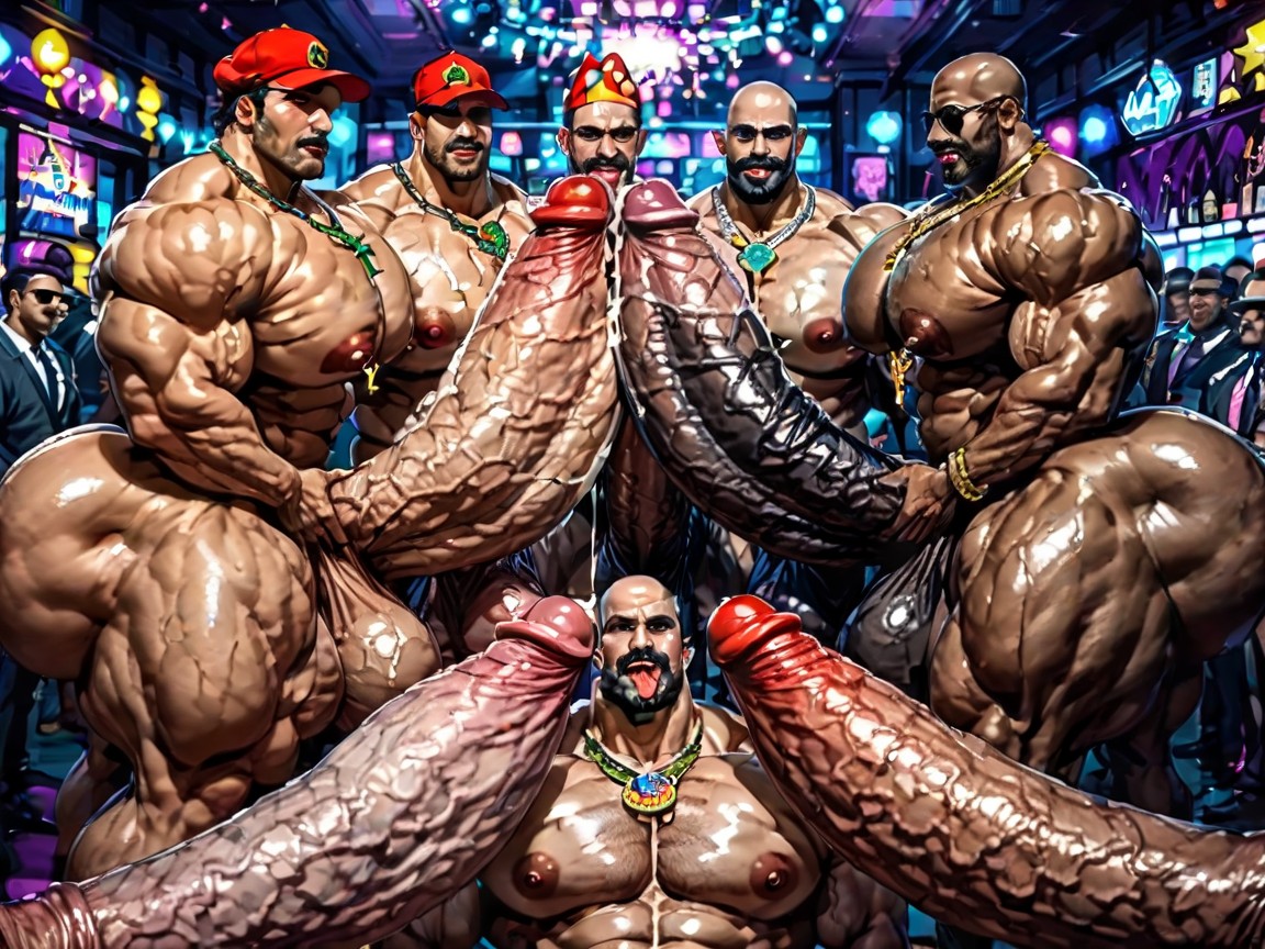 Thick Moustache With Beard, Creampie, Squatting AI Gay Porn