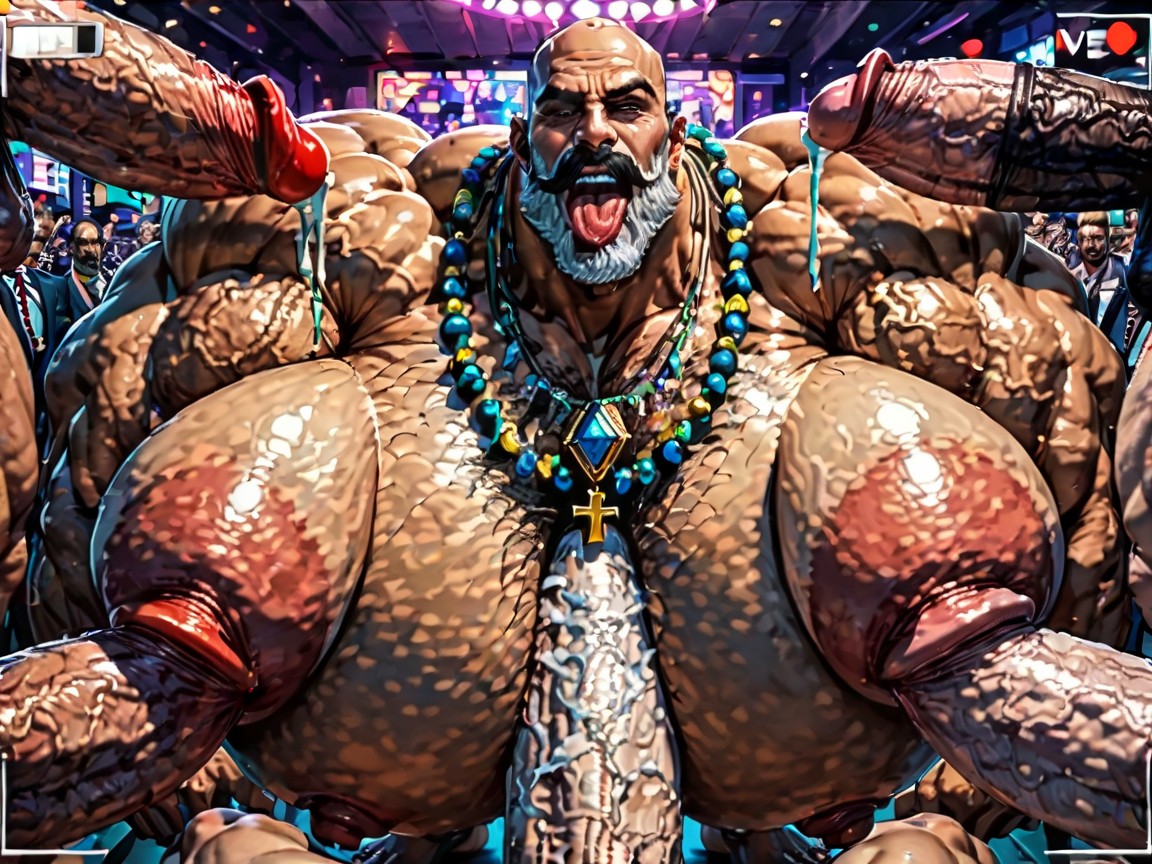 Big Pecs, Top Down, Focus Under Boob AI Gay Porn