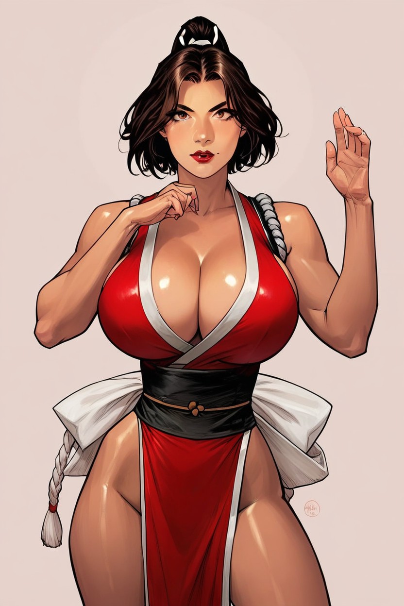 Cleavage, Highly Detailed, Skinny Hentai AI Porn
