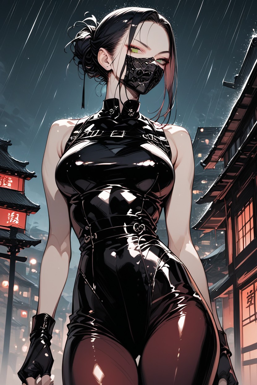 City, Dark Tones, Bare Arms Hentai AI Porn