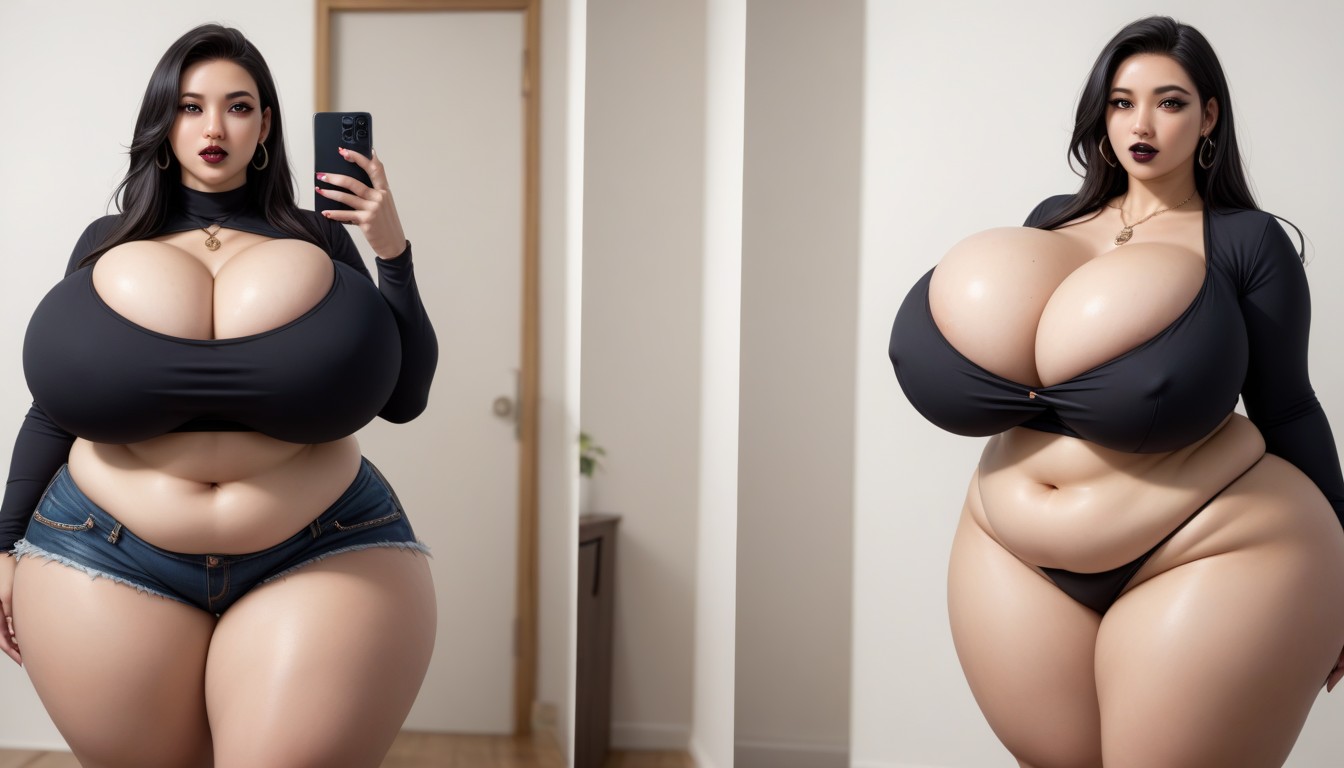 The Most Perfect Face, Hyper Ultra Mega Fat Ass, Mega Engorged So Much More Hyper Fatter Engorged Hyper Mega Breasts And Fat Ass BBW AI Porn