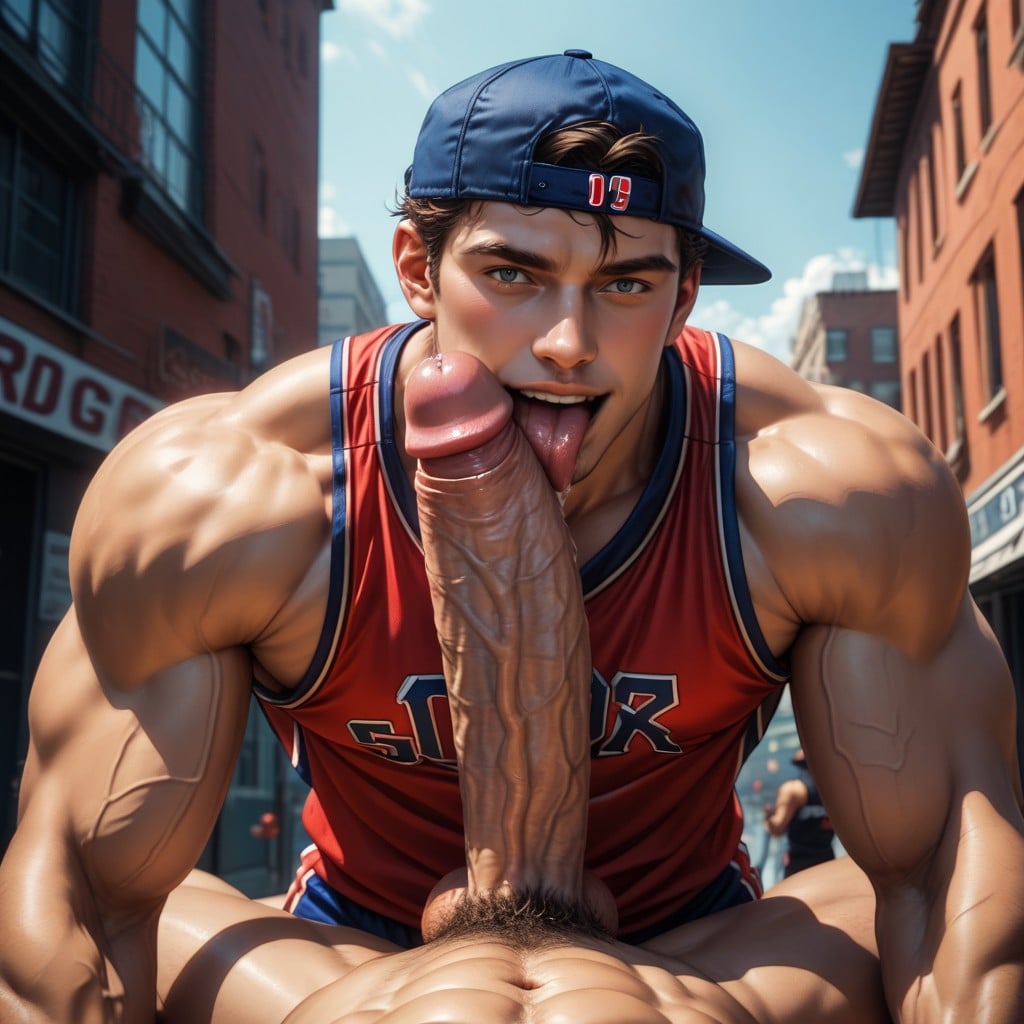 Male Genitals Only Looking At Viewer Side View, Pony Cock, Top Dominate Bottom AI Gay Porn