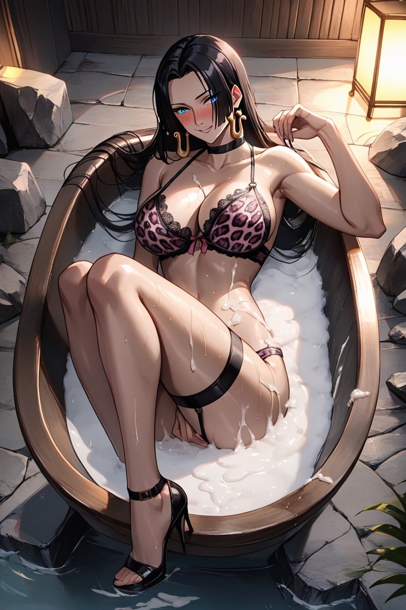 Penis Kiss, Beautiful Legs, Blushing Hentai AI Porn
